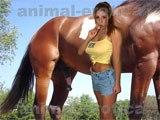 Slut play with horse