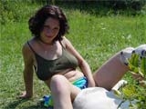 Anna puts big dog cock