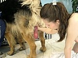 Babe first real dog sex