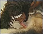 Latina fucked dog cock