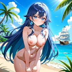 Sexy girl on the beach #04